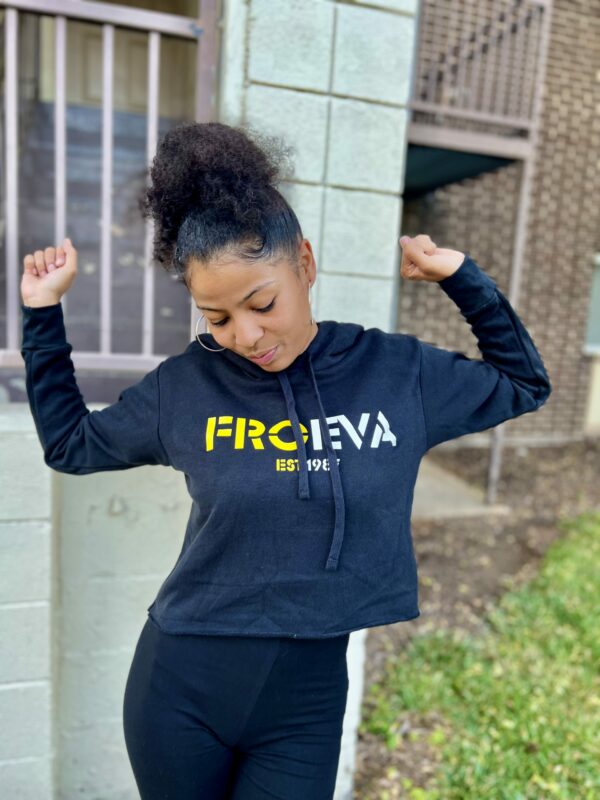 “BAY” Crop Top Hoodie - Image 2