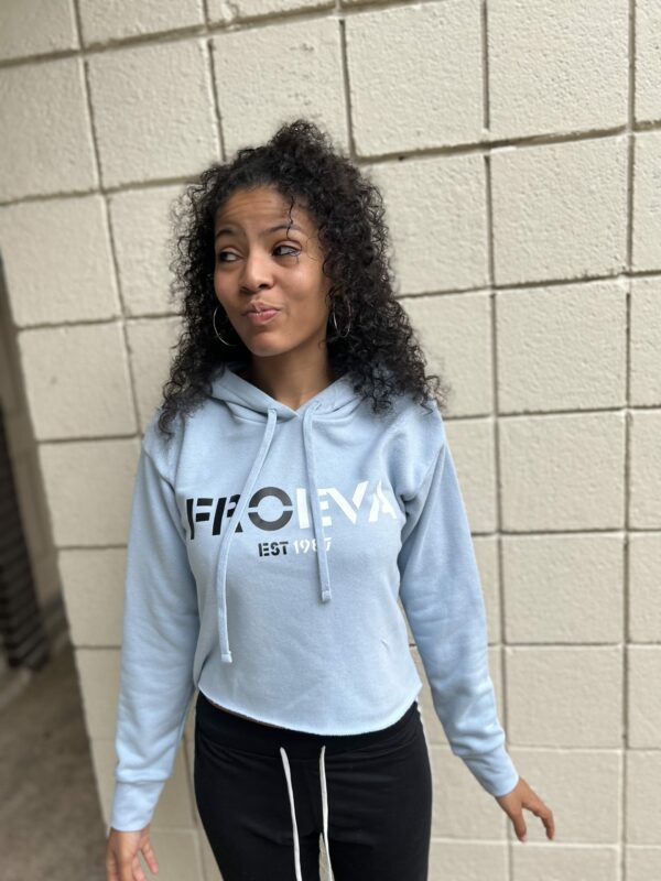 “DNM” Crop Top Hoodie - Image 3